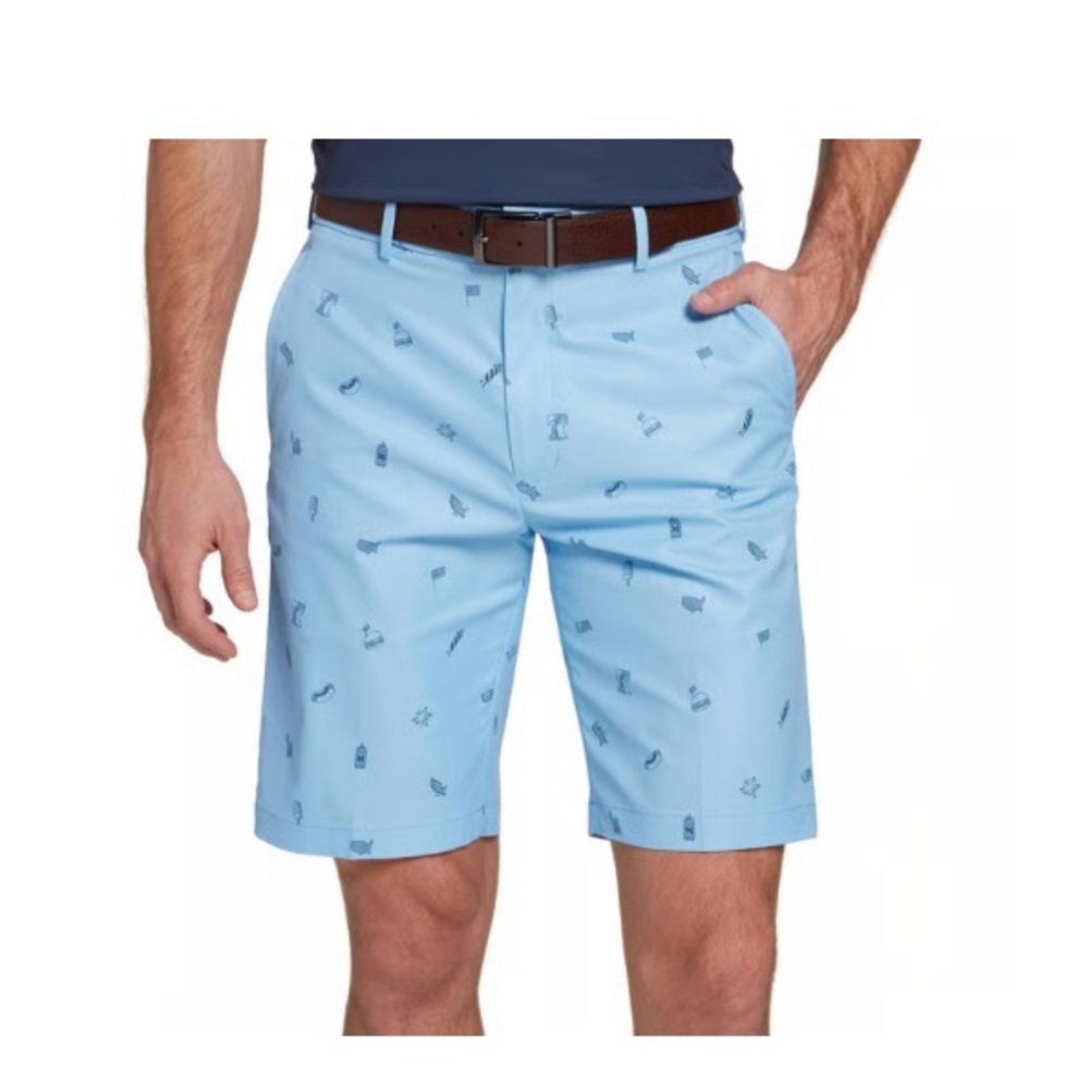 Walter Hagen Light Blue Patterned Men Shorts